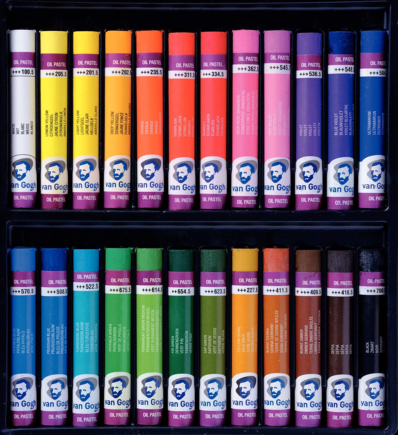 Van Gogh Oil Pastel, Round Full Stick, 24-Piece Set, Mix, 24 Count (Pack of 1) - Image 3