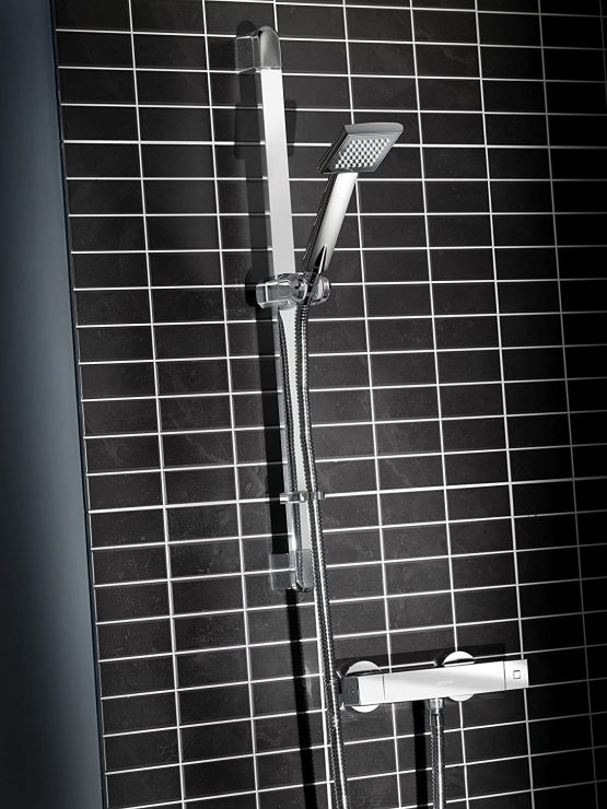 Bristan QD SHXSMFF C Quadrato Exposed Bar Shower with Riser Kit - Image 2