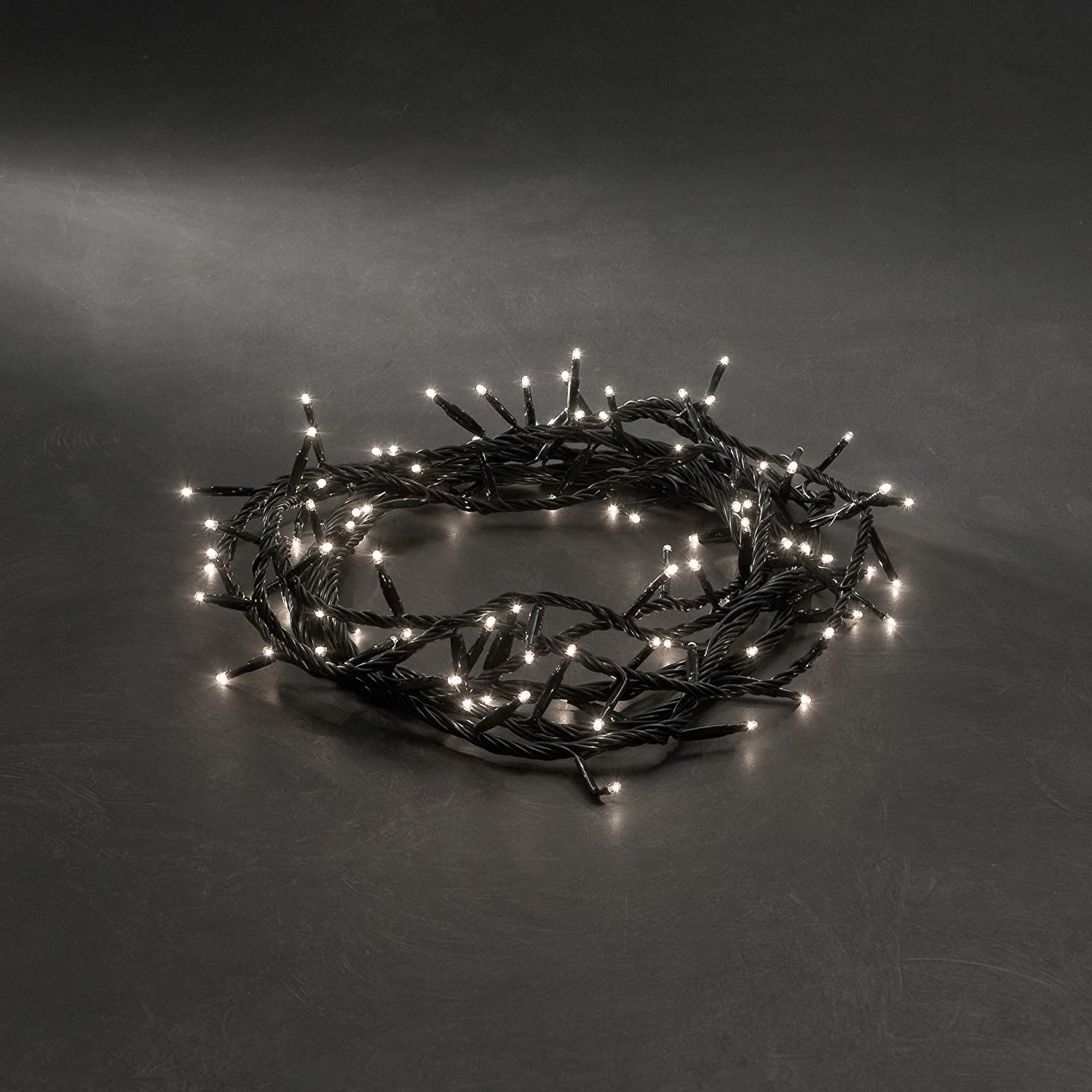 Konstsmide Christmas Outdoor Fairy Lights Plug In/Indoor or Outdoor Use (IP44)/Multifunction Micro Light Set 8 Programme Control Box/180 Clear Bulbs/Green Cable Strings Lights - Image 2