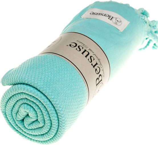 Bersuse 100% Cotton - Zuma Turkish Towel - Mint Green - Image 3
