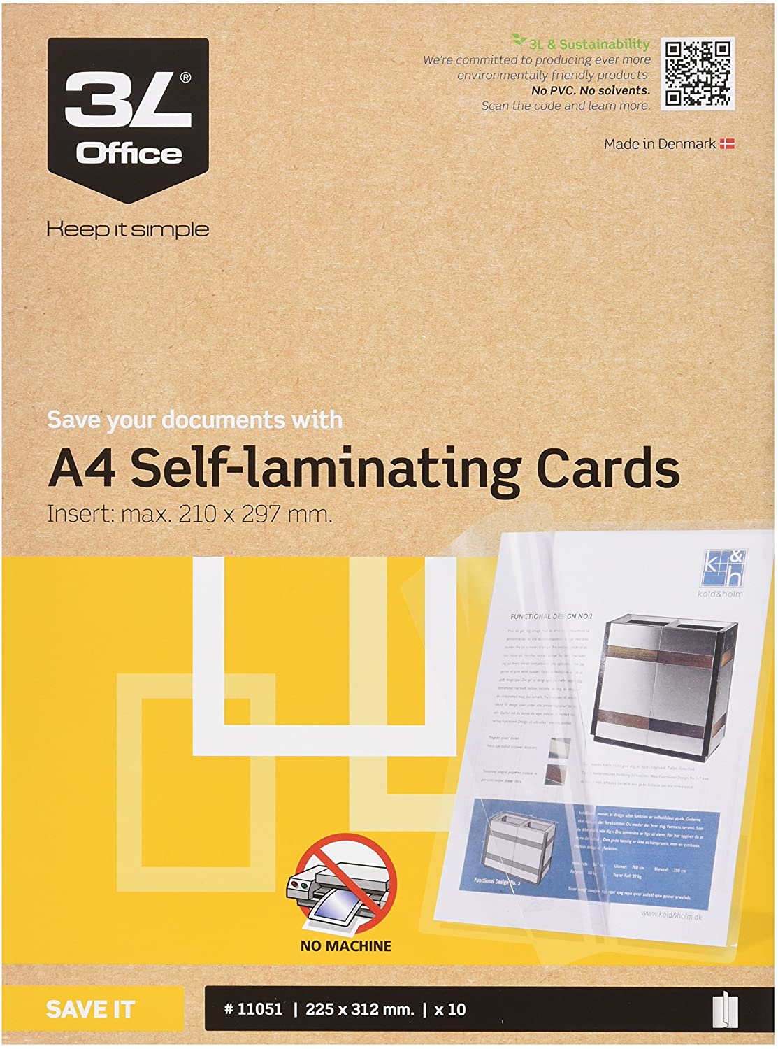 Self-Laminating Cards Assure Professional Stylish Presentation of Documents and Photographs, Red Matte, A5