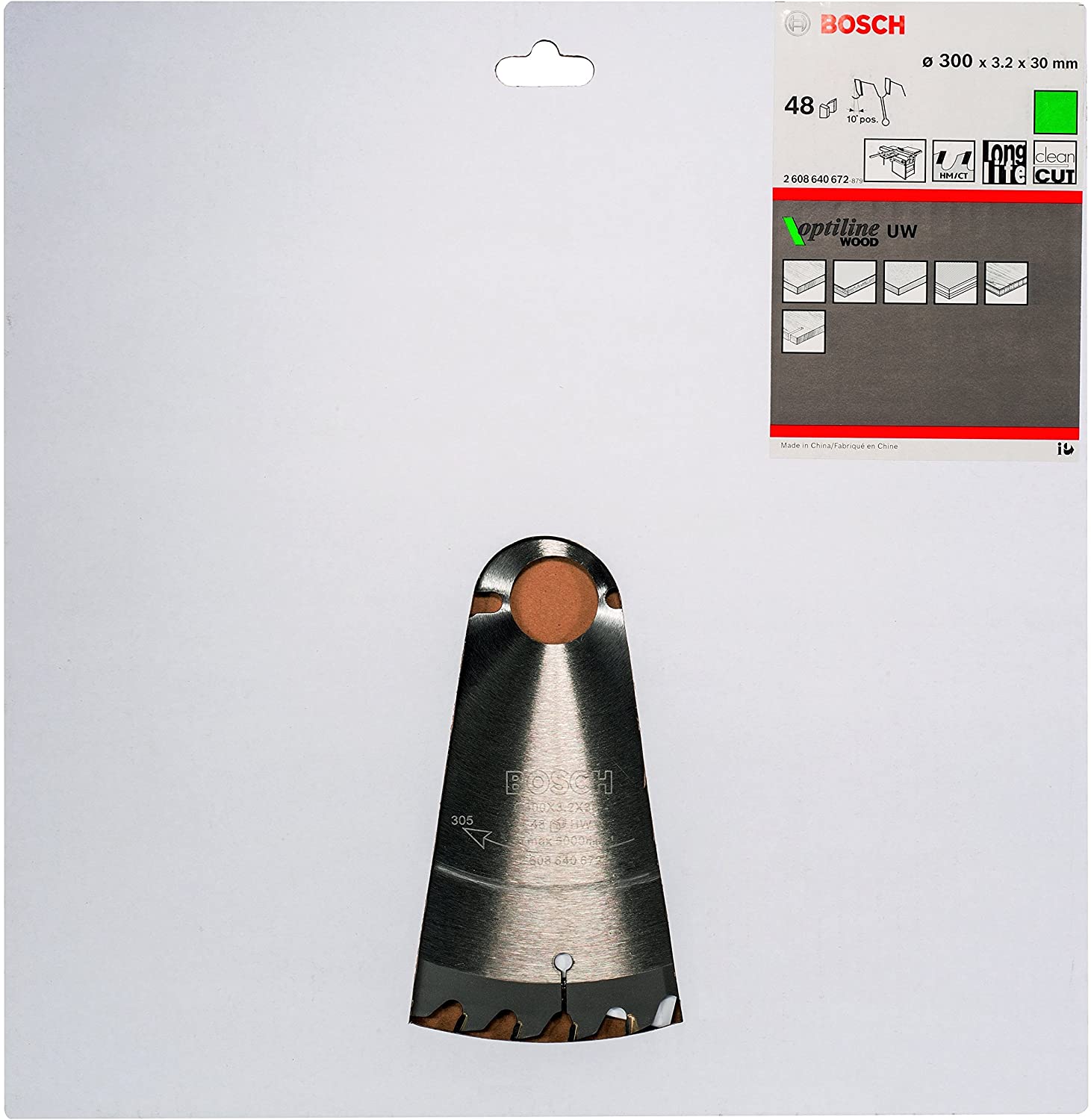 Bosch 1x PRO Wood Circular Saw Blade for Corded Table Saws (for Softwood Hardwood, diameter mm - Image 2