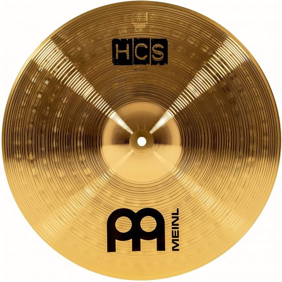 Meinl Cymbals HCS 16 inch (40,64cm) Crash cymbal for Drum Set – Traditional Finish Brass, Made in Germany (HCS16C)