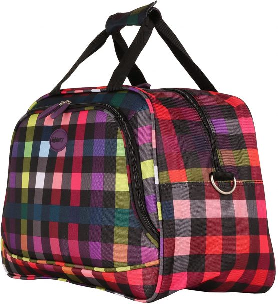 Highbury Ladies Flight Bag, Vanity Case, Carry On, Cabin Bag (red Box Print). - Image 2