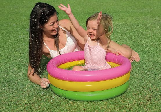 Intex 57107NP John Adams Leisure 24-inch Sunset Glow Baby Pool, Pink-Yellow-Green, 1 Size - Image 3