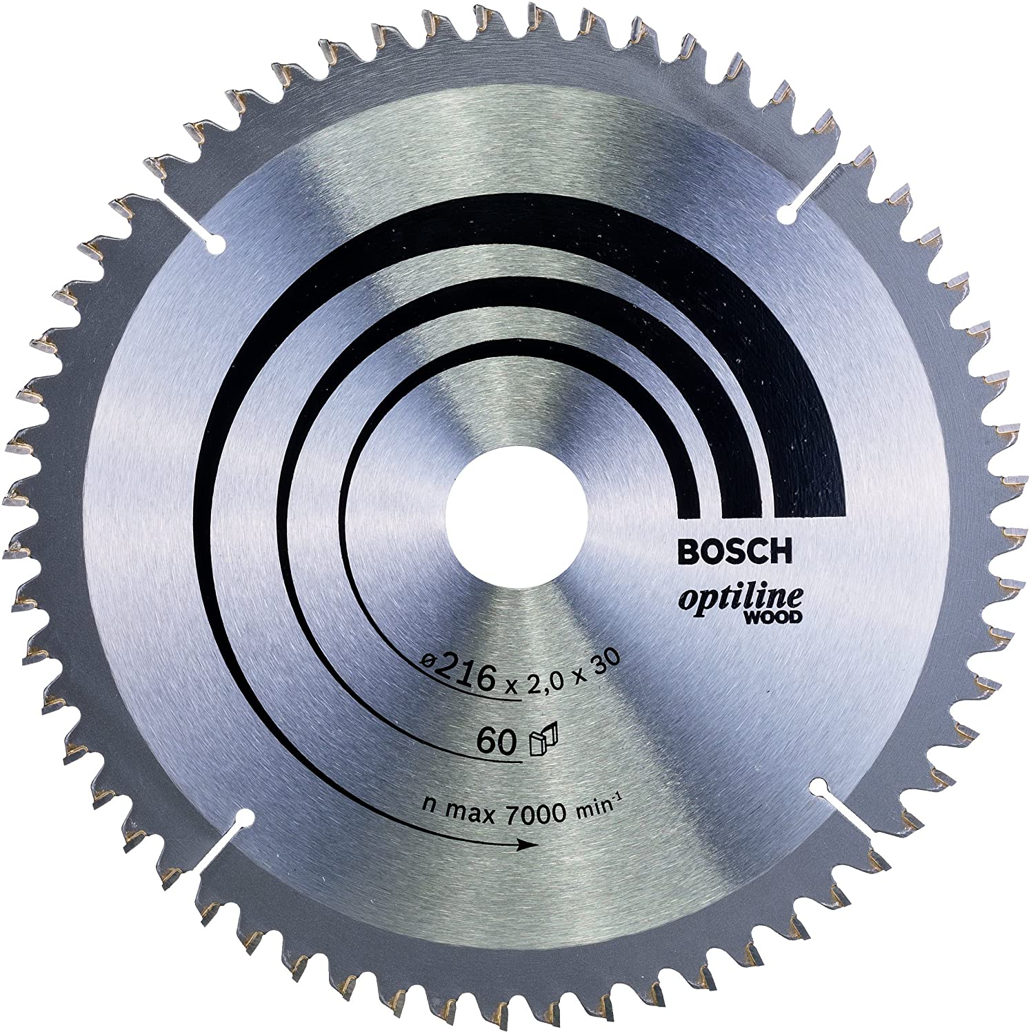 Bosch 1x PRO Wood Circular Saw Blade for Corded Mitre Saws (for Softwood Hardwood, diameter mm