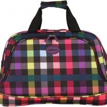 Highbury Ladies Flight Bag, Vanity Case, Carry On, Cabin Bag (red Box Print).