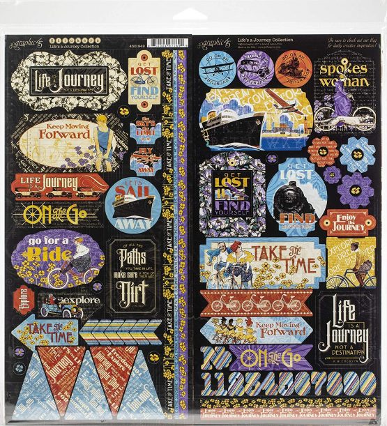 Graphic 45 Papercrafting Kit, Multi-Colour, Large - Life's A Journey - Image 2