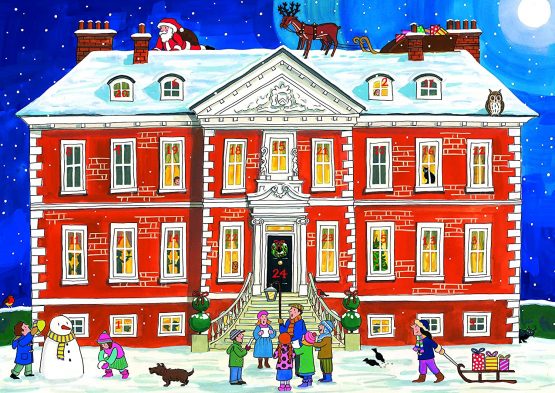 Alison Gardiner 'Country House Christmas' Large Traditional Advent Calendar - Image 2