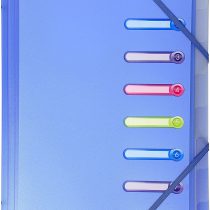 Exacompta Ref - 56189E Chromaline Multipart File with an Internal Pocket, 25x32cm for A4 Sized Documents, 8 Tabbed Sections, PP Cover with Tabs - Pack of 1