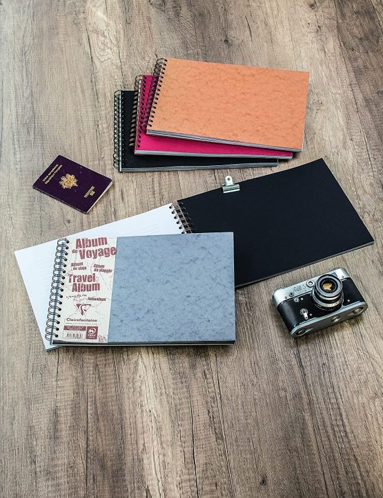 Clairefontaine 'Age Bag' Travel Album, A5, Lined, 80 Pages - Black - Image 4