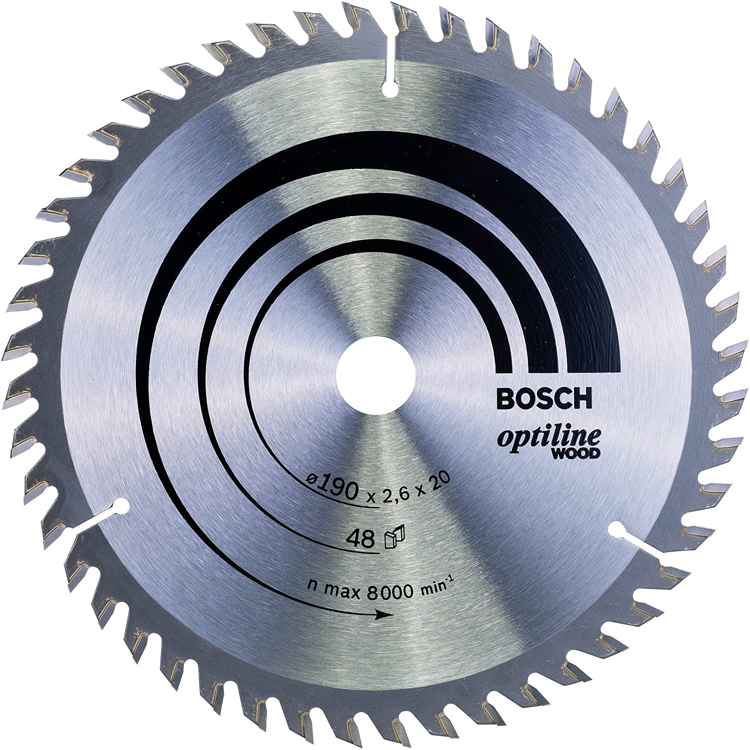 Bosch 1x PRO Wood Circular Saw Blade for Corded Hand-Held Circular Saws (for Softwood Hardwood, diameter mm