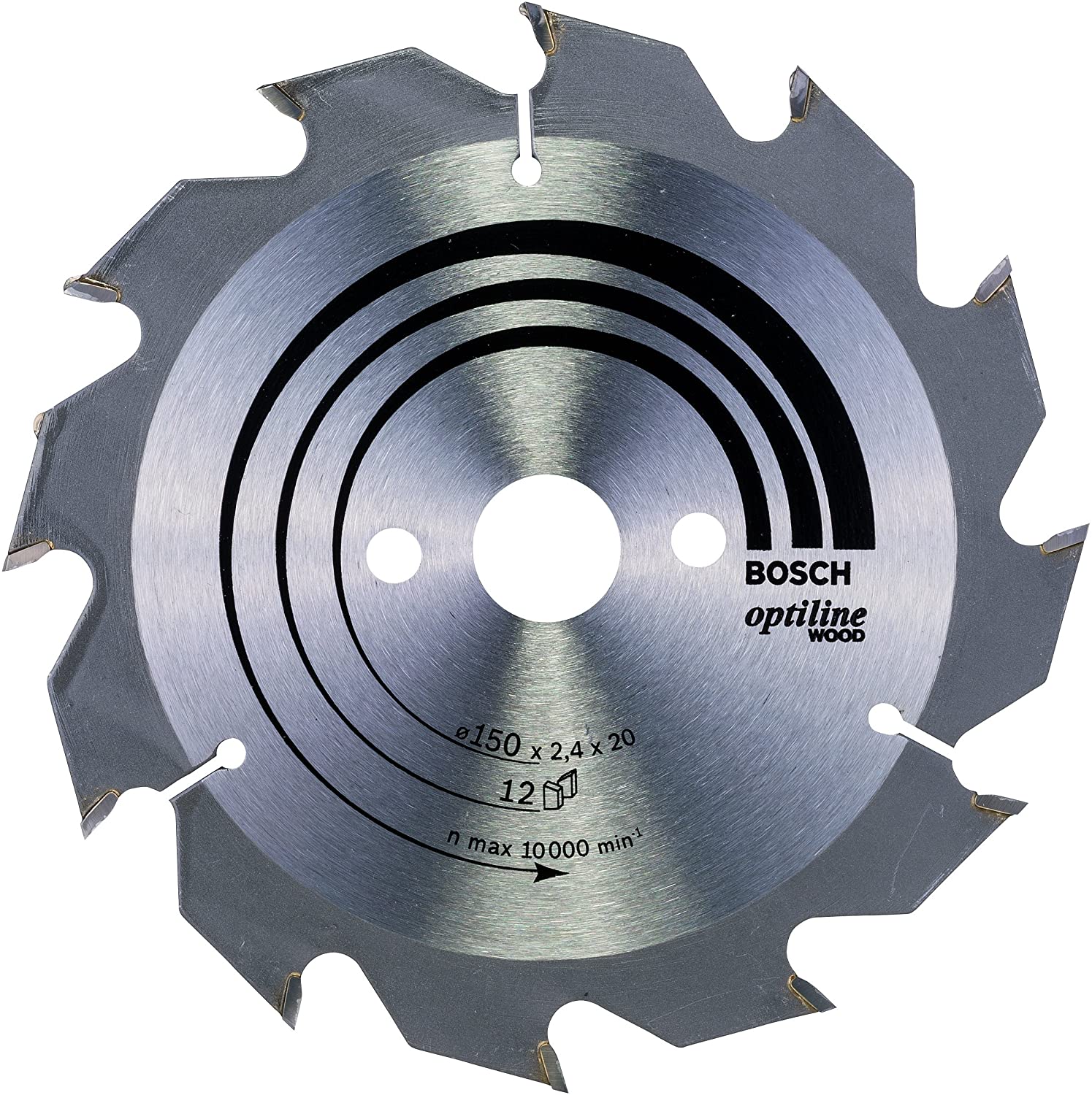 Bosch 1x PRO Wood Circular Saw Blade for Corded Hand-Held Circular Saws (for Softwood Hardwood, diameter mm