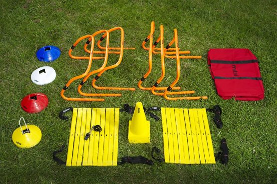 Mitre A3092AAA-ONESZ Football Training Kit with Agility Ladders, Hurdles and Cones, Multicolour - Image 2