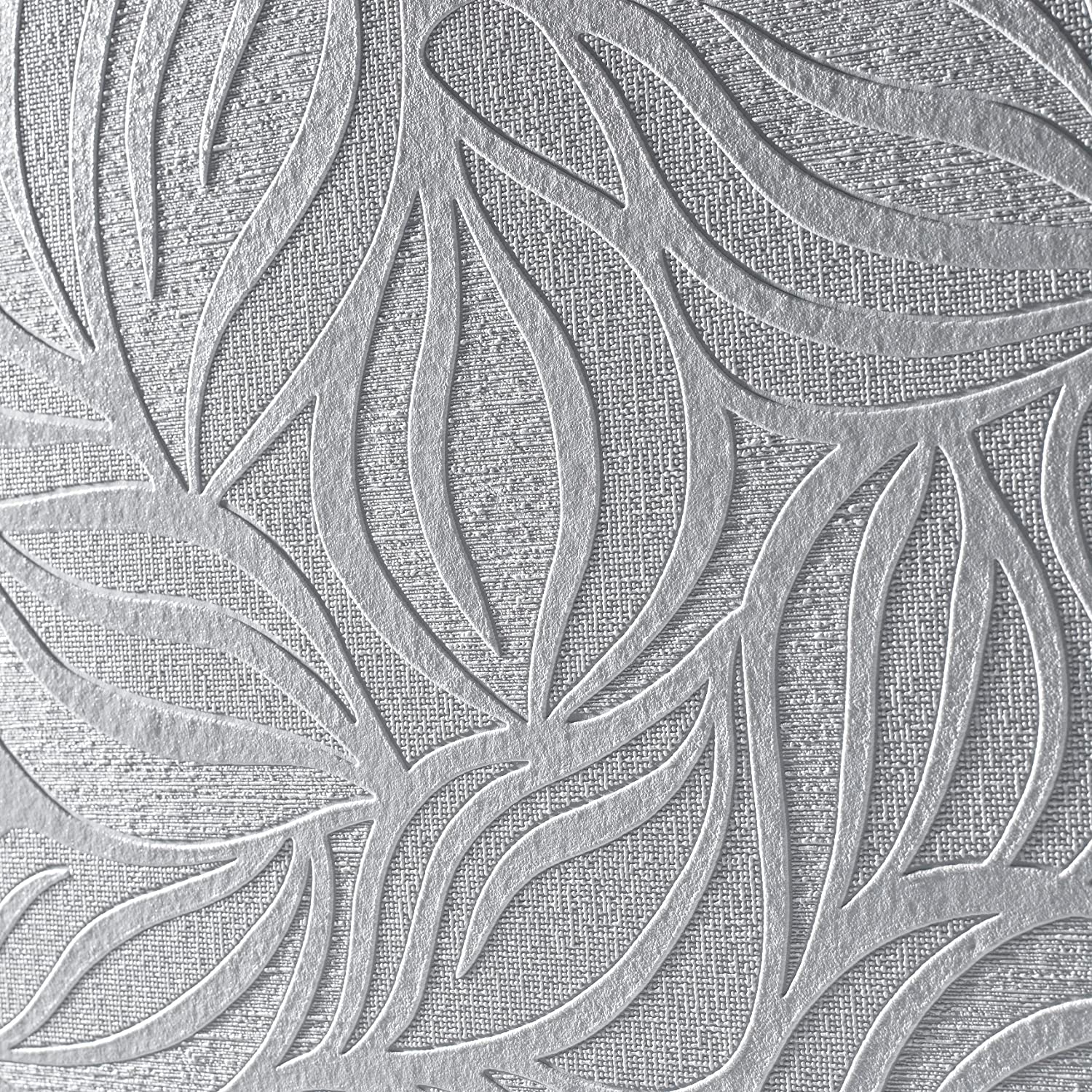 Super fresco Paintable Eden White Durable Heavy Duty Textured Wallpaper, 52 x 1000 cm