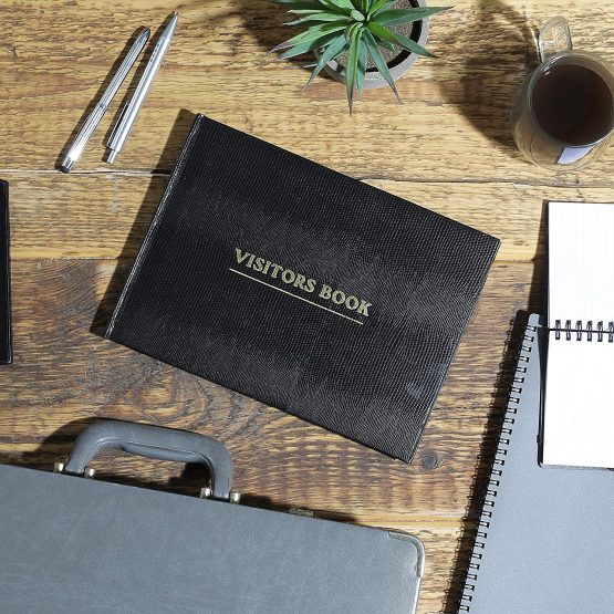 Arpan Deluxe Visitor Book Black for Business/Hotels/Guest Houses/Reception - Image 2