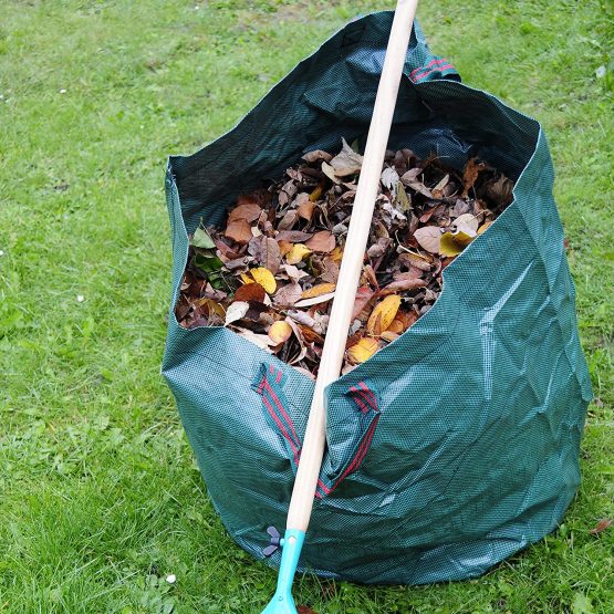 GardenKraft 10029 Reusable Garden Waste Bags / 272 Litres / H 76cm x D 67cm / Freestanding With Heavy Duty Carry Handles / Pack Of 2 - Image 4