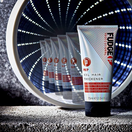 Fudge Professional Hair Thickening Cream, XXL Hair Thickener, Hair Styling Putty For Men, For Thinning and Fine Hair, For Thicker and Fuller Hair, Infused With Heat Activated Plumping Polymers, 75ml - Image 3