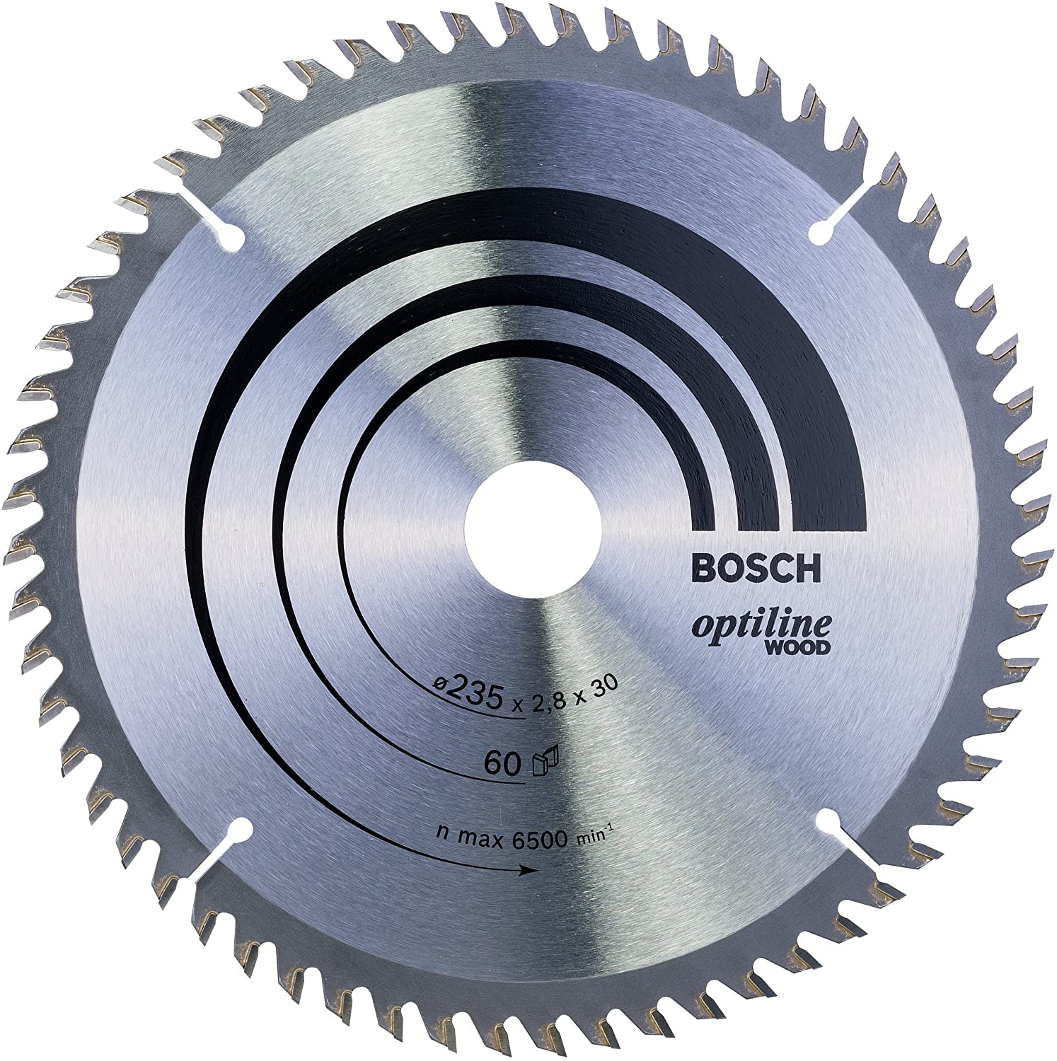 Bosch 1x PRO Wood Circular Saw Blade for Corded Hand-Held Circular Saws (for Softwood Hardwood, diameter mm