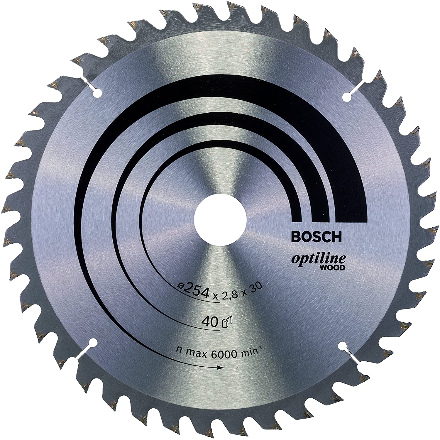 Bosch 1x PRO Wood Circular Saw Blade for Corded Table Saws (for Softwood Hardwood, diameter mm