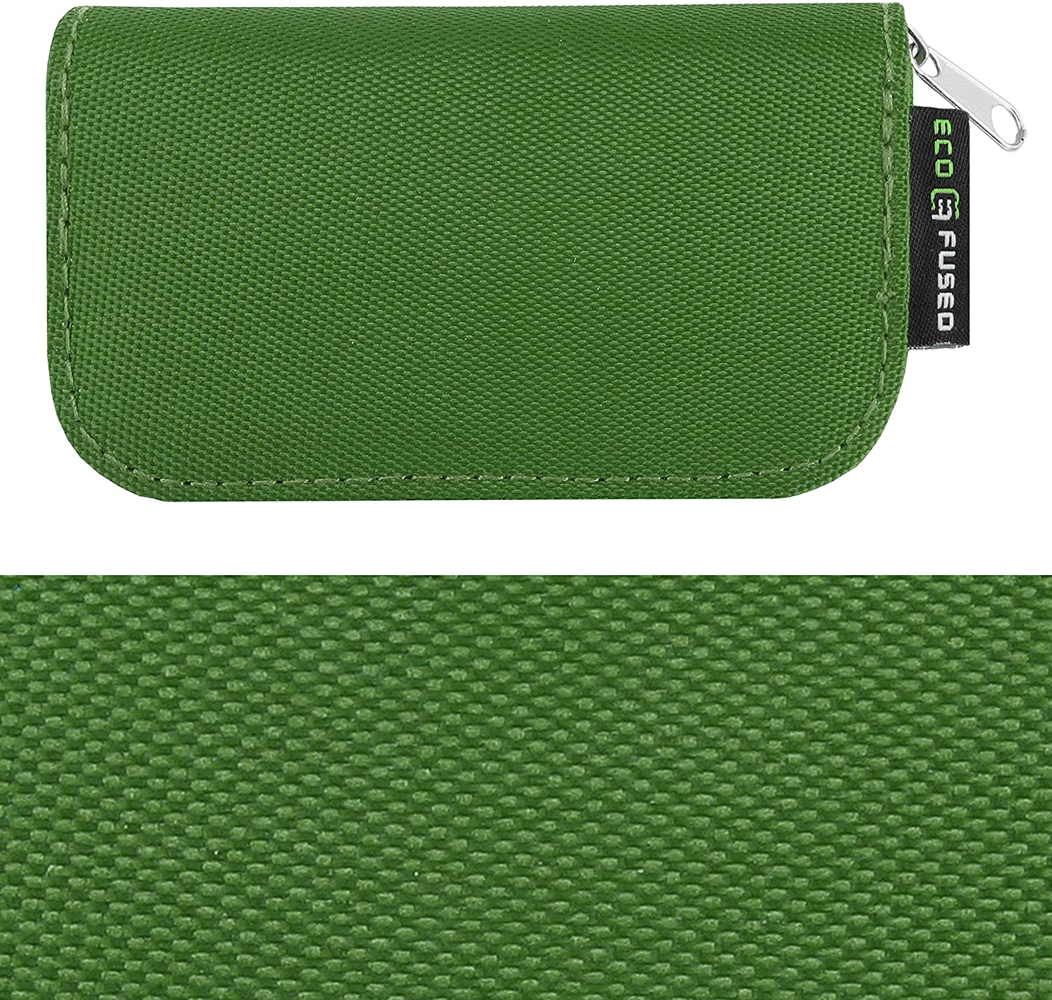 Eco-Fused Memory Card Case - Fits up to 22x SD, SDHC, Micro SD, Mini SD and 4X CF - Holder with 22 Slots (Green) - Image 4