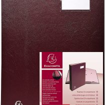 Exacompta Direction Signature Book, A4, 24 Compartments - Burgundy