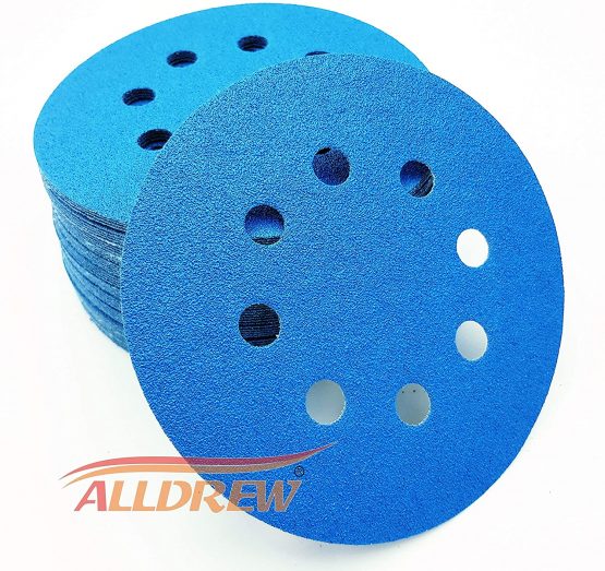 125mm Wet and Dry Sanding Discs 10x 240 320 400 600 800 GRIT Hook and Loop 8 Hole Waterproof 5'' Sandpaper 50pcs Mixed for Random Orbital and DA Sanders - Image 2