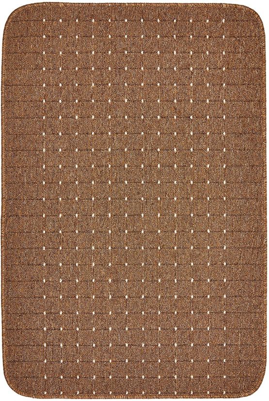 Dandy by William Armes, Stanford Small Rug Washable Kitchen Mat, Chestnut with Sugar, 100 x 67