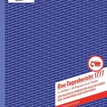 Avery Zweckform Building Daily Report Book First Second and Third Page Printed A4 3 x 40 Pages (German Text)