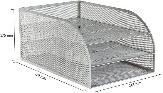 OSCO Mesh 3 Tray Assembled - Silver - Image 4