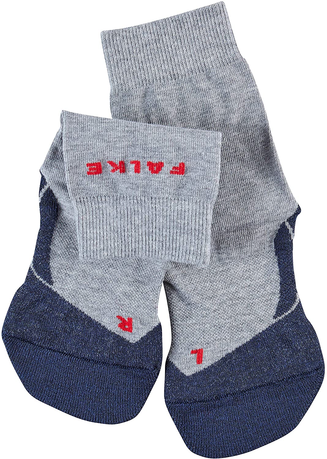 FALKE Unisex Kids RU4 K So Cotton Anti-Blister 1 Pair Running Socks, Grey Light 3406, 3-5 - Image 2