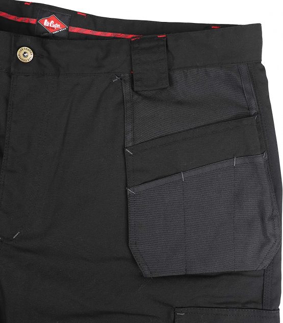Lee Cooper LCPNT216_BLKA1_30 Holster Pocket Cargo Trouser, Black, W32/R - Image 2