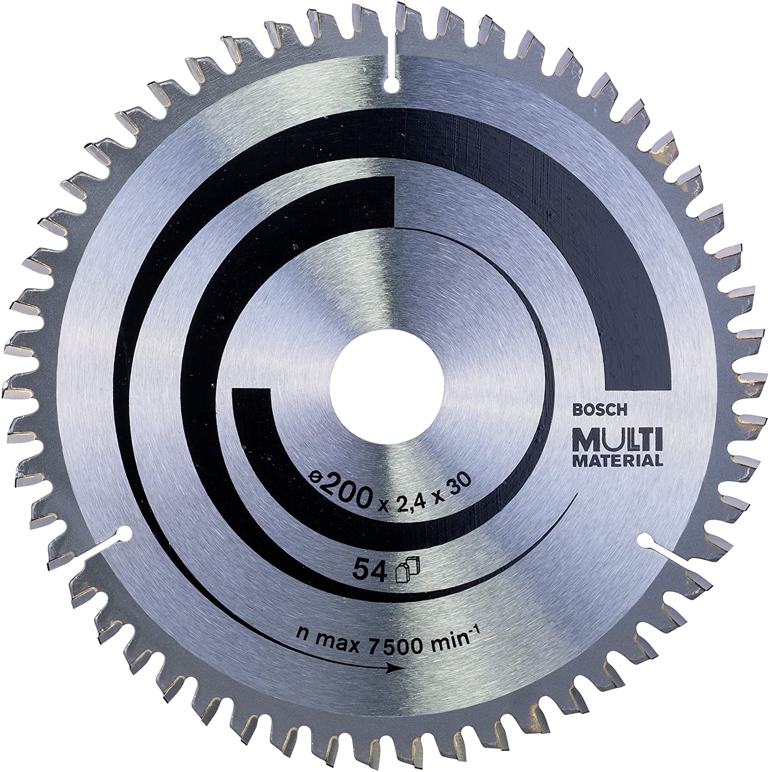 Bosch 1x PRO Multi Material Circular Saw Blade for Corded Hand-Held Saws (for Aluminium Plastics, diameter mm