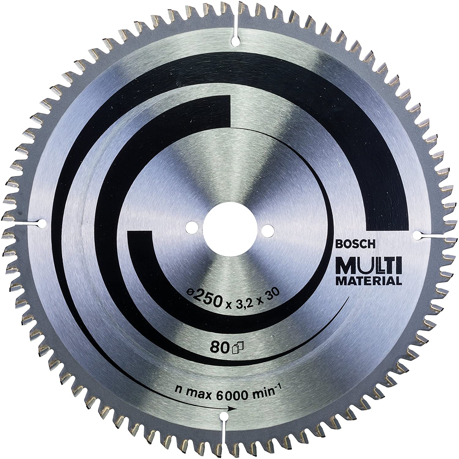 Bosch 1x PRO Multi Material Circular Saw Blade for Corded Mitre Saws (for Aluminium Plastics, diameter mm