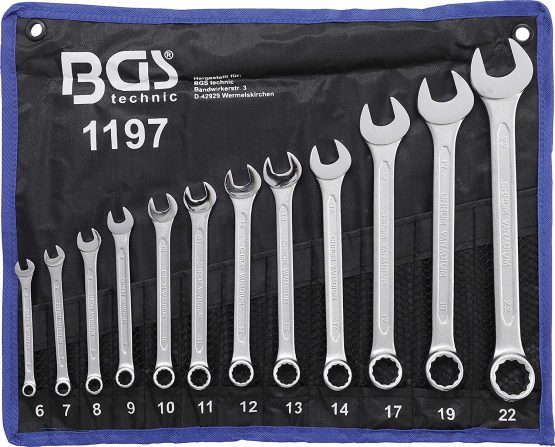 BGS 1197 | Combination Spanner Set | 6 - 22 mm | 12 pcs.
