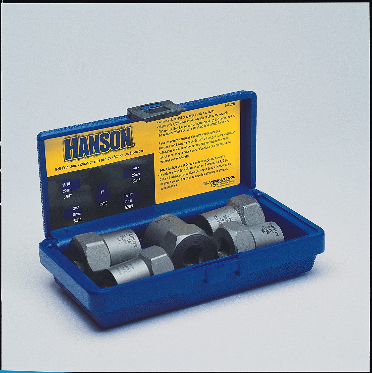 Irwin Tools 54125 Lugnut Specialty Extractor Set (5-Piece), Black, 1/2 Inch