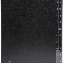 Exacompta Multipart File, A4 270 gsm, 24 Sections (labelled A-Z) - Black