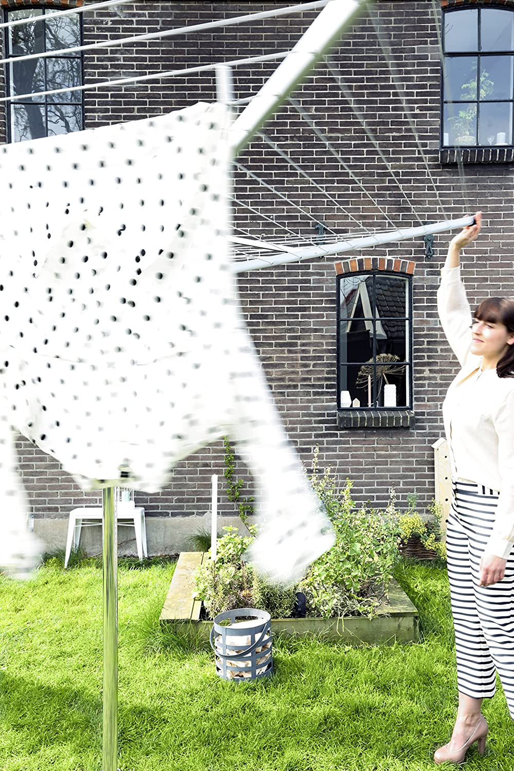 Brabantia, Topspinner, 40 Metres of Clothes Line, UV-Resistant & Non-Slip Lining, Smooth Turns, Umbrella System - Image 4