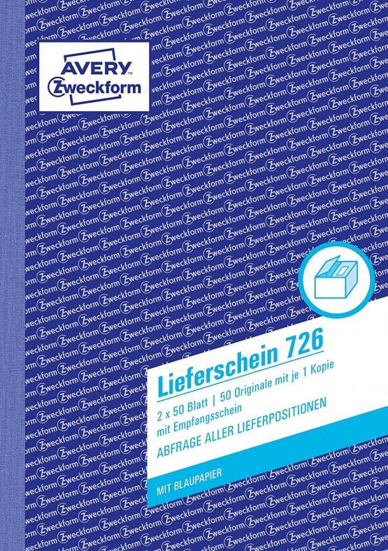 AVERY Zweckform Lieferscheine mit Empfangsschein Lieferschein A5 Empfsch 2x50Blatt