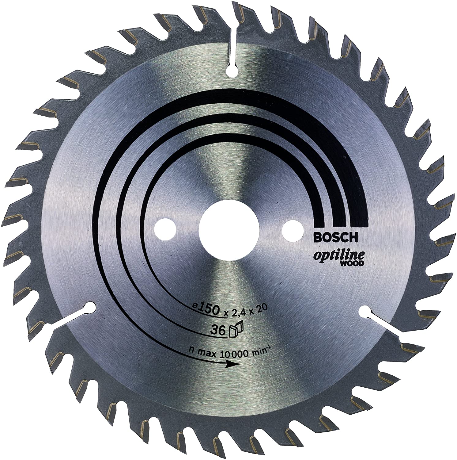 Bosch 1x PRO Wood Circular Saw Blade for Corded Hand-Held Circular Saws (for Softwood Hardwood, diameter mm