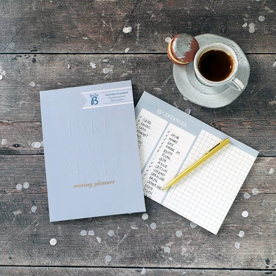 Busy B Wedding Seating Planner with Guest Stickers and Table Planners, Blue, One Size - Image 2