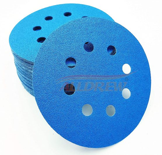 125mm Wet and Dry Sanding Discs 10x 240 320 400 600 800 GRIT Hook and Loop 8 Hole Waterproof 5'' Sandpaper 50pcs Mixed for Random Orbital and DA Sanders