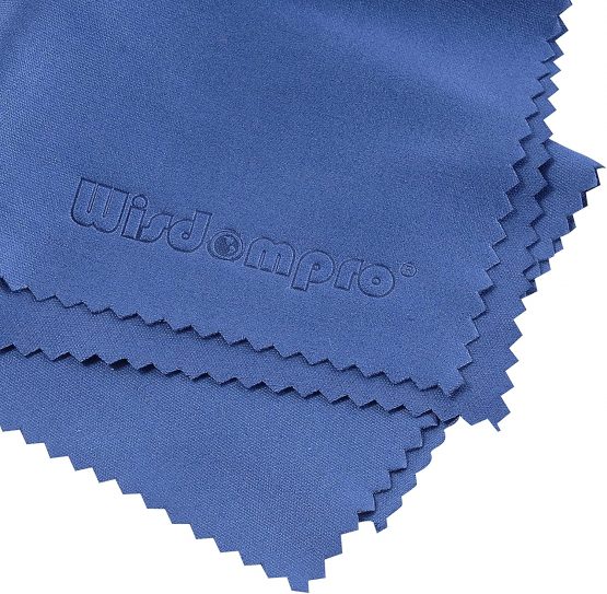 wisdompro 8-Pack Microfiber Cleaning Cloth For Camera Lens, Glass, Lenses, Phone, iPhone, iPad, Tablet, Laptop, LCD TV/Computer Screen/Monitor and other Delicate Surface - Blue (6 x 7 inch) - Image 3