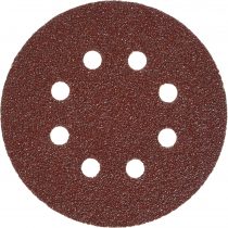 Faithfull AD12540H Aluminium Oxide Disc DID3 Holed 125mm x 40g (Pack of 25)
