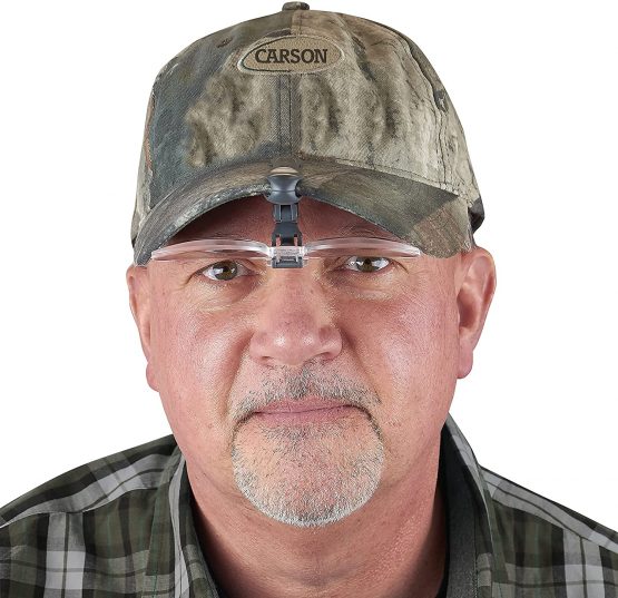 Carson VM-12 VisorMag Hands-Free Hat Mounted Clip-On 2.00x Magnifying Lenses - Image 2