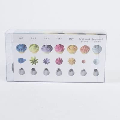Lakeland Professional Piping Nozzles & Reusable Bag Gift Set - 7 Pieces, Silver - Image 4