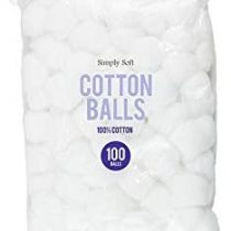Simply Soft Cotton Wool Balls Absorbent 100 pack