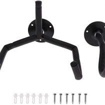 Guitar Hanger Hook Wall Mount Display Auto Lock Holder With Mounting Screws fit for Guitars, Bass, Mandolin, Banjo, Violin, Ukulele Etc