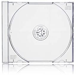 Vision Media® 10 x Premium Single CD Jewel Cases with Clear Tray Assembled -10.4mm Spine - Image 2