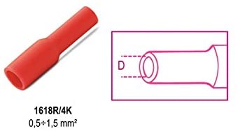 Beta 16180104 Model 1618 R/4K Female Connector, 4mm, Pack of 100